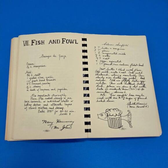 1971 Spiral Cookbook Recollections And Recipes From Army Wives Ft Leavenworth KS - Picture 8 of 16